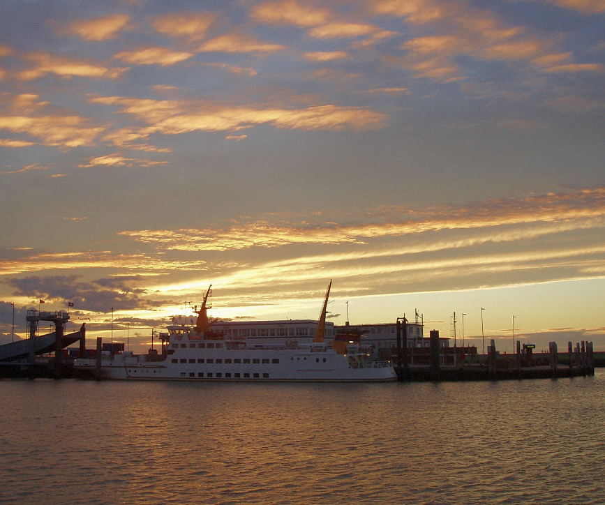 Abendstimmung in Norddeich.
