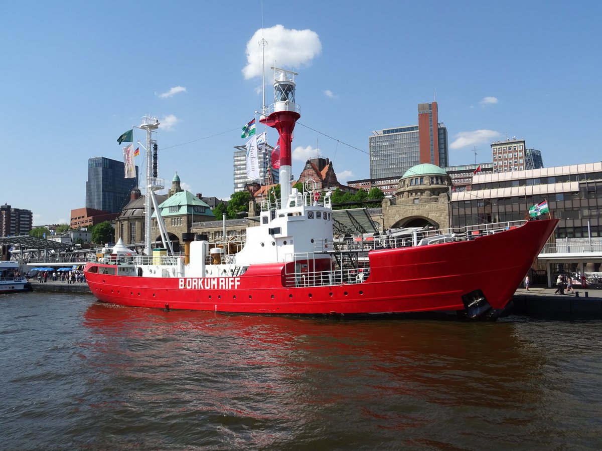 Feuerschiff BORKUMRIFF in Hamburg 09.05.18