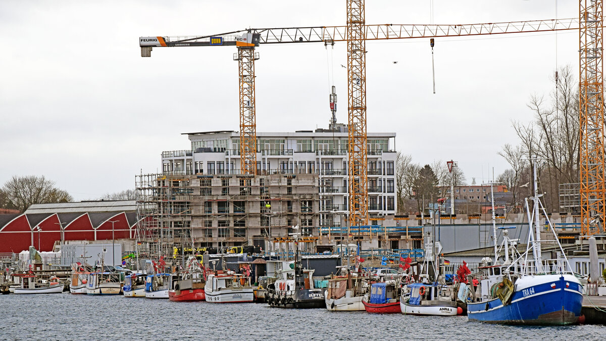 Fischereihafen von Lübeck-Travemünde 13.01.2023