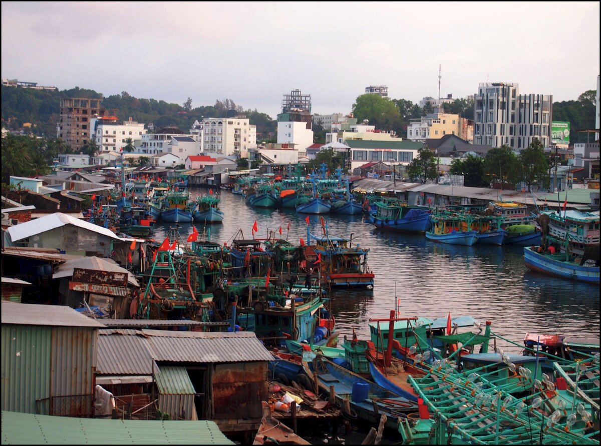 Vietnamesische Hafen Duo Duong auf der Insel Phu Quoc 12.2.2025.