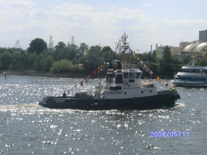 Das Lotsenboot Constant in Hamburg.