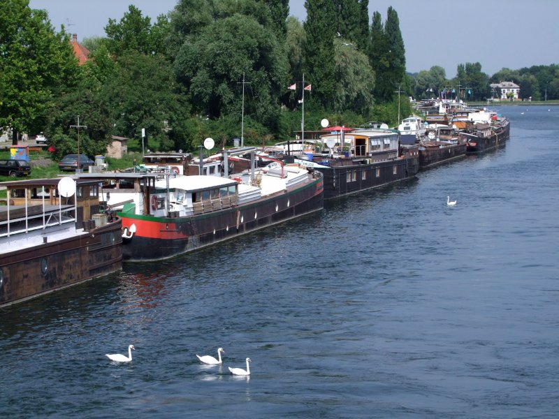 Hausboote im Hafen von Strabourg; 080829