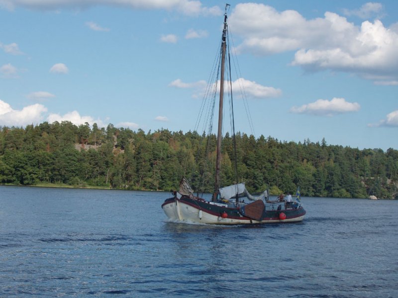 Stockholm-Segelschiff auf dem Mlaren