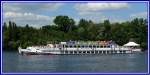 MS Cecilienhof auf der Unterhavel nhe Sacrower Kirche. Das Schiff verfgt ber 280 Innenpltze. Foto:24.05.2008