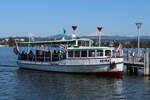 MS HEIMAT der Schifffahrts-Genossenschaft Greifensee in Maur am 05.09.2021.