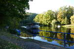 Linienschiff  Lauenhain  auf der Talsperre Kriebstein nähe der Anlegestelle Mittweida Aue 16.10.22