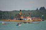 Dampschiff LUDWIG FESSLER der Chiemsee Schifffahrt Ludwig Fessler KG. Foto aufgenommen in Prien am Chiemsee am 21.07.2013.