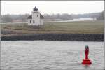 Das Leitfeuer Juelssand ist seit 1896 in Betrieb. Der Turm ist 14 m hoch. Aufnahmedatum: 29.03.2006