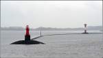 Das Orientierungs- und Leitfeuer Pagensand Nord steht am Ende des Trennungswerkes zwischen Haupt- (rechts) und Nebenelbe (links). Der Turm ist 12 m hoch und seit 1933 in Betrieb. Im Hintergrund ist das Unterfeuer Pagensand-Nord zu sehen. Aufnahmedatum: 29.03.2006