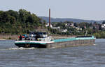 GMS Avélie  ENI02324242 L.135 m B.11,45 m T.3555 Flagge Niederlande auf dem Rhein am 29.07.2024 zu Berg in Andernach. 