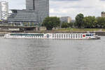 MS A Rosa Aqua erreicht ihr Ziel, den Deutzer Hafen, am 17.08.2024