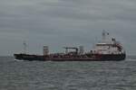 Chemikalientanker STOLT JAEGER, IMO 9114775, gesehen auf der Schelde nahe Vlissingen.