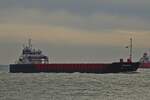 Stückgutfrachter SILVAMAR, IMO 9313773, L 90 m, B 14 m, BJ 2004, auf der Westerschelde nahe Vlissingen aufgenommen.