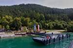 Unser FGS STADT INNSBRUCK, hat die Anlegestelle Scholastika / Achenkirch auf dem Achensee verlassen und setzt seine Fahrt über den See fort.