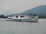 MS VILLE D`YVERDON (Stadt Yverdon) am 06.08.2014 im Hafenbecken von La Neuveville / Bielersee. 