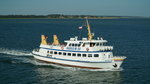 MS ADLER IV. Baujahr 1977. Das Schiff führt Tagesausflüge im Nordfriesischen Wattenmeer zwischen Sylt - Amrum und Föhr durch. Foto: Sommer 2014