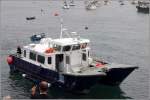 Die SPIRIT OF ST. AGNES gehrt zu den Booten, die den Personenverkehr zwischen den bewohnten Inseln der Isles of Scilly sicherstellen. St. Mary's, 01.06.2012. 

