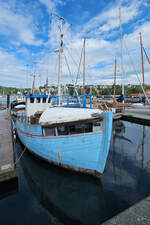 Der Fischkutter JÆGERSPRIS (AS43) wurde 1960 gebaut und ist Teil der Ausstellung des historischen Hafens in Flensburg.
