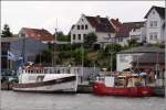 SM 6 MARIECHEN und SM 8 ADLER liegen am 04.08.2010 im Nordhafen von Kapplen.