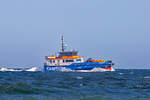 COS MATE (IMO 9929417) vor Rügen in leichter Schräglage. - 13.08.2024