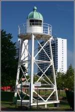 Das alte Unterfeuer Sandstedt wurde 1983 in das Freigelnde des Deutschen Schifffahrtsmuseums in Bremerhaven versetzt. 10.07.2005