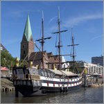 Das PANNEKOEKSCHIP ADMIRAL NELSON liegt an der Schlachte in Bremen. 07.09.2016