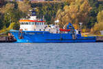 HBC ACHIEVER (IMO 9647978) mit herbstlichen Hintergrund im Sassnitzer Hafen.