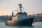 Forschungsschiff Hydrograf (IMO 6724440) im Sassnitzer Hafen. - 08.02.2025
