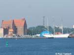 Blick in den Stralsunder Nordhafen am 13.09.06. Rechts die Gorch Fock.