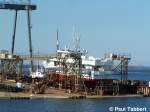 Blick auf die Reperaturwerft Strahl im Stralsunder Hafen, am 27.03.07.