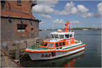 Das Seenotrettungsboot WALTER ROSE der DGzRS liegt im Stadthafen von Stralsund. 07.05.2019