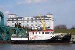 Das 1986 gebaute Mehrzweckboot ARGUS der Niedersachsen Ports GmbH liegt am 8.03.2008 in Wilhelmshaven. Die ARGUS wird u.a. fr die Erstellung von Peildaten eingesetzt. Sie ist 16,10 m lang, 5 m breit und hat eine GT/BRZ von 40.