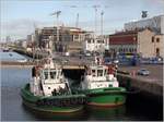 Die beiden 2010 gebauten und baugleichen Schlepper BEAUFORT (IMO 9558866) und SHACKLETON (IMO 9558854) liegen am 28.04.2017 in ihrem Heimathafen Dublin (Irland). Sie sind 24,50 m lang und 11 m breit, haben eine GT/BRZ von 284 und eine Maschinenleistung von 3.840 kW.