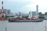 Das Containerschiffe  STAR SKIPPER (스타 스카퍼) der NAMSUNG SHIPPING verlässt den Hafen von Tokio, 15.Juni.2024.
