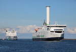 Scandlines,Rostocker 7 und TT-Line am 05.10.2024 in Warnemünde.