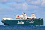 Die FINNECO II IMO-Nummer:9856842 Flagge:Finnland Länge:238.0m Breite:35.0m Baujahr:2022 Bauwerft:Jinling Shipyard,Nanjing China aus Travemünde auslaufend am 14.09.24