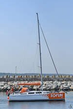 Das Segelboot SOFUN II / POL000KXI verließ Anfang September 2024 den Hafen von Kolberg (Kołobrzeg).