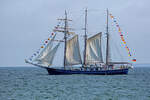 Dreimast-Toppsegelschoner SANTA BARBARA ANNA zur Sail Sassnitz 2023.