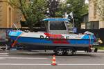 Seit Anfang Juni hat die Luxemburgische Polizei ihr eigenes Boot um auf dem Grenzfluss Mosel auf Patrouille zu fahren. Das Polizeiboot Golf 70, auf dem Hnger, ist bei der Militrparade zum Nationalfeiertag in der Stadt Luxemburg mit dabei. 23.06.2024
