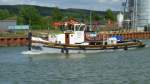 Schlepper/ Schubboot Mignon  ENI 04018370 - L 21m - B 5.00m - T 75 - PS 420-Modag Baujahr 1897./ Gemeldet in Bevergern/D. In Riesenbeck zu Tal am 18.05.2010,