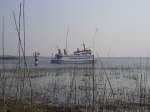 30.03.2007 - Adler X - der Reederei Adler-Schiffe auf dem Weg von Altwarp / MV nach Neuwarp in POLEN, Linie wurde 2010 eingestellt.