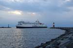 Scandlines-Fähre  Copenhagen  der Linie Rostock - Gedser am 18.06.18 in Warnemünde.