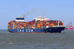 Containerschiff  CMA CGM JACQUES JOSEPH  vor Maasvlakte/Rotterdam 5.6.2024
