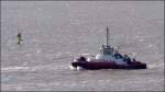 Die brandneue RT ROB (IMO 9474905) der Kotug am 24.08.2009 auf der Weser bei Bremerhaven. Sie ist 32 m lang, 12 m breit und hat einen Pfahlzug von 85 t. Angetrieben wird die RT ROB von 3 Maschinen mit je 1.765 kw, zusammen also 5.295 kw. Sie fhrt unter der Flagge von Malta mit Heimathafen Valletta.